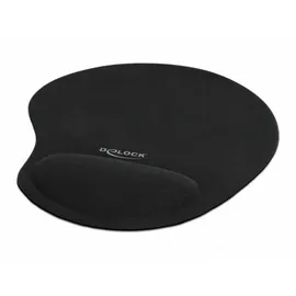 DeLock Mauspad mit Handballenauflage schwarz