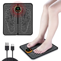 Fußmassagegerät Elektrisch,Neu Fussmassagegerät EMS Fußmassagegerät,Tragbares Fußmassagegerät USB-Aufladung,mit 8 Modi und 19 Intensitäten,für die Durchblutung Muskelschmerzen