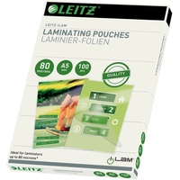 Leitz Laminierfolien, A5, 2x 80μm, glänzend, 100 Stück (33817)