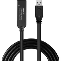 Lindy USB-A auf USB-C Adapter 10 m Schwarz