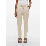 Vero Moda Jogger Pants VMEVA MR LOOSE STRING PANT GA NOOS hinten mit elastischem Bündchen beige XS (34)