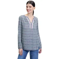 Cartoon Casual-Bluse langarm in Apricot/Green | Gr.: 34
