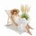 MuCoLa Strandstuhl 51,5 x 98,5 x 101,5 cm beige