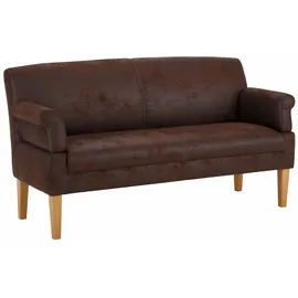 Home Affaire Küchensofa "Malmö", braun (schoko), B:152cm H:52cm T:53cm, Microfaser in Antiklederoptik (100% Polyester);Microfaser in Antiklederoptik (100% Polyester), Sofas, 2-sitzig für Speisetische