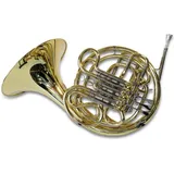 SYMPHONIE WESTERWALD Waldhorn/Doppelhorn JS1080 in F/B, Gold/Silber, inkl. Luxus-Hartschalenkoffer und Waldhörner Zubehör