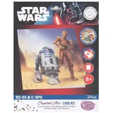 Craft Buddy - C3PO 18x18cm Crystal Art Diamond Painting Kit Star Wars Karte R2-D2 und 18x18 cm