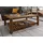 Massivmoebel24 Couchtisch Sheesham Braun 120 x 80 x 45 cm
