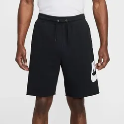 NIKE Herren Shorts Club, BLACK/BLACK/WHITE, 3XL