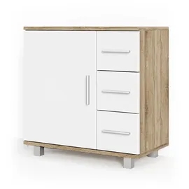 Vicco Waschbeckenunterschrank Ilias 60 x 60,8 x 33 cm Weiß