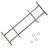 vidaXL Fenstergitter Verstellbar 700-1050 mm Silber