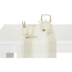 HOME STORY Tischläufer  Maritim Living , beige , Leinen , Maße (cm): B: 40