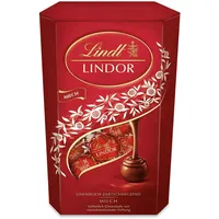 Lindt Schokolade LINDOR Kugeln Milch | 500 g | ca. 40 Kugeln Milch Schokolade mit einer unendlich zartschmelzenden Füllung im süßen Cornet | Pralinen Geschenk | Schokoladen Geschenk