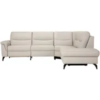 Himolla Komfortklass Ecksofa, Hellgrau, Leder, Echtleder, Rindleder, 4-5-Sitzer, Ottomane rechts, L-Form, 280x249 cm, Blauer Engel, Goldenes M, Made in Germany, Emas, Typenauswahl, Lederauswahl, Stoffauswahl, planbar, Sitzqualitäten, Hocker erhältlich, seitenverkehrt erhältlich, Wohnzimmer, Sofas & Couches, Wohnlandschaften, Ecksofas