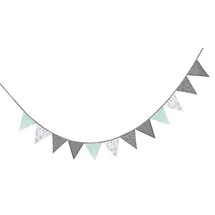 roba Wimpelkette Girlande 12 Wimpel 2 m Blau