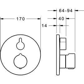 Hansa HansaMix Thermostatregler (88623045)
