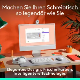 Logitech POP Icon Keys DE Offwhite / Orange