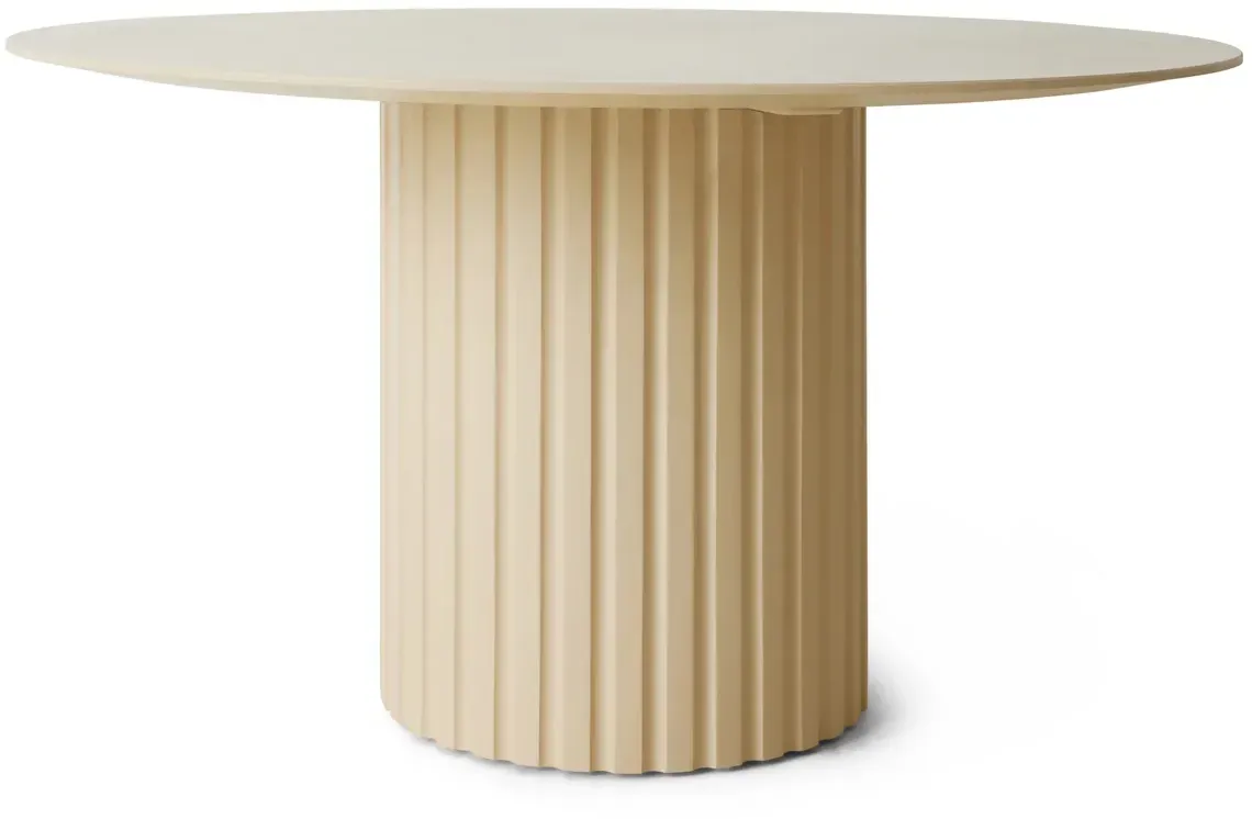 HKliving - Pillar Esstisch rund, Ø 140 cm, cream