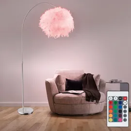 GLOBO Bogenleuchte 8,5W silber/weiß