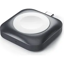 Satechi ST-TCMCAWM, Ladestation, Smartwatch, Schwarz, Silber, Weiß, Apple, 6/SE/5/4/3/2/1, Aluminium - Grau