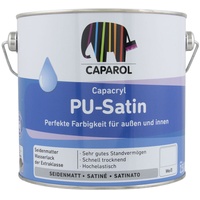 Caparol Capacryl PU-Satin 2,5L Weiss ,seidenmatt PU-Acryllack