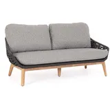 Bizzotto Tamires Sofa Aluminium/Teak