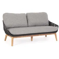 Bizzotto Tamires Sofa Aluminium/Teak