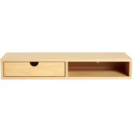 WoodMan Stauraumschrank WOODMAN "Farsta", beige (natur), B:78cm H:12cm T:31cm, Schränke, Stauraumschrank, Mit Holzfurnier aus Eiche, platzsparend, Wandmontage, FSC
