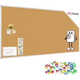 ALLboards Pinnwand 240 x 120 cm Braun