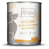 MjAMjAM saftiges Huhn mit zarter Ente an Möhrchen und gekochter Hirse