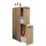 VCM Mid.you Midischrank 25 x 110 x 50 cm Honigeiche Metall