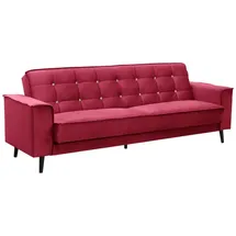 58 aufm Kessel Sessel Kaycee Samtvelours 58 x 0 x 0 cm Rot mit Bettfunktion