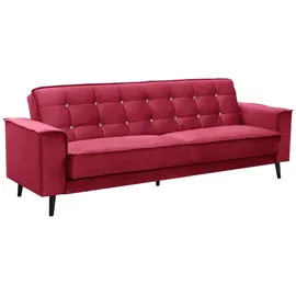 58 aufm Kessel Sessel Kaycee Samtvelours 58 x 0 x 0 cm Rot mit Bettfunktion
