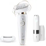 Braun Silk-épil 9 Flex 9005 weiß/gold