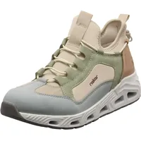 Rieker N5254-90 Damen Weite M Beige/Blau 36