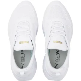 Puma Cassia Plateau Sneaker Damen white/white/team gold 42