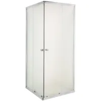 KOLMAN Komplettdusche Parla Viereck Duschkabine mit Duschwanne, BxT: 90x90 cm, Sicherheitsglas, 180 cm, Transparentes Glas, Ablaufgarnitur Gratis 90 cm x 90 cm