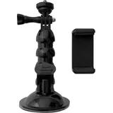 Hurtel Saugnapfhalterung für GoPro DJI, Insta360, SJCam, Eken mit Smartphone-Adapter