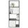 Phoenix Fortuna Raumteiler 58 x 34 x 146,6 cm Grau