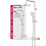 AM.PM Duschsystem mit Thermostat Duscharmatur Regendusche Duschset Duschsäule