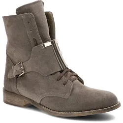 Beige Stiefeletten Pro-Moda Damenschuhe aus Leder, 37