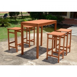 Garden Pleasure Palmdale Gartentisch 120 x 60 x 100 cm braun