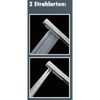 Primaster Handbrause 2 Strahlarten Water Stick chrom wassersparend
