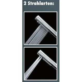 Primaster Handbrause 2 Strahlarten Water Stick chrom wassersparend