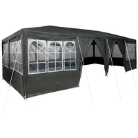 VidaXL Partyzelt mit 12 Seitenwänden Anthrazit 8x4 m PE