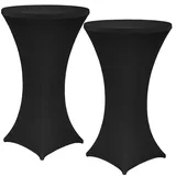 nyvi Stehtischhusse Gala Schwarz Ø 60-65 cm 2er Set