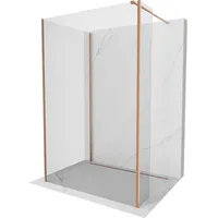Mexen Kioto Duschtrennwand 120 x 200 cm rechts transparent gebürstetes Kupfer 800-120-105