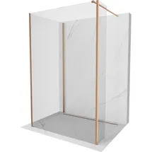 Mexen Kioto Duschtrennwand 120 x 200 cm rechts transparent gebürstetes Kupfer 800-120-105