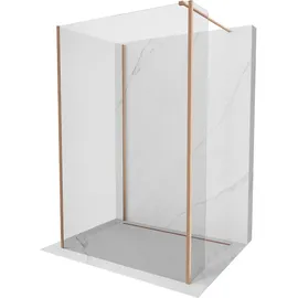 Mexen Kioto Duschtrennwand 120 x 200 cm rechts transparent gebürstetes Kupfer 800-120-105