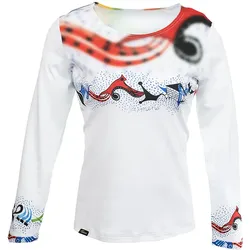 PINITIKI - Weiß farbiges Damen Langarm TShirt - GERMENS