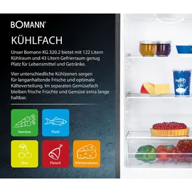 Bomann KG 320.2 weiß